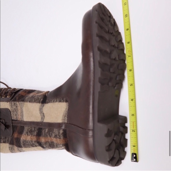 Tory Burch flannel and leather boots. EUC - Picture 11 of 15